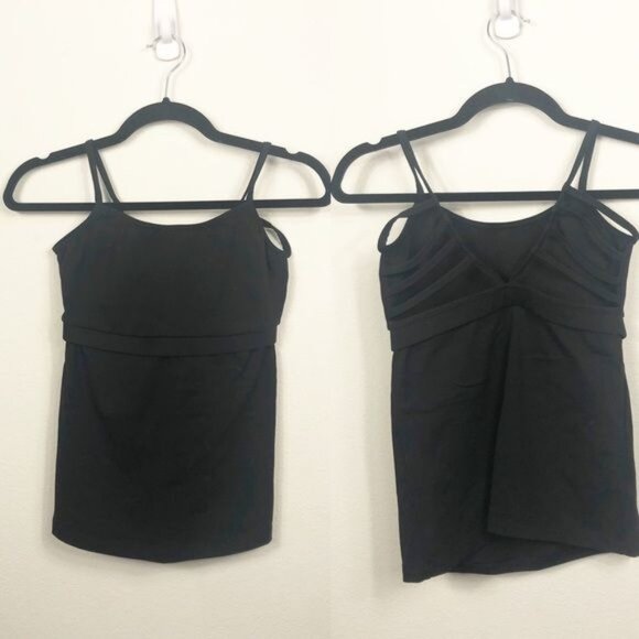 Body Angel Active Wear Candy Top Lot of Two (2) Black Blue Size Medium NWT - Picture 6 of 8